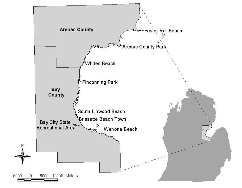 Sampling Locations--Saginaw Bay